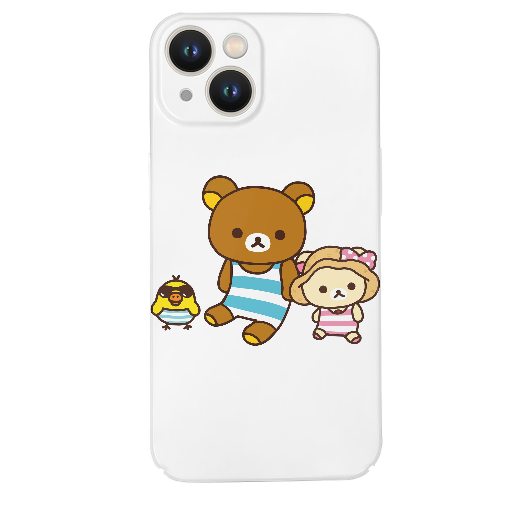（画像用） リラックマ リラックマ キイロイトリ Rilakkuma Korilakkuma Kiiroitori 【iPhone 14シリーズ対応】ハードケース